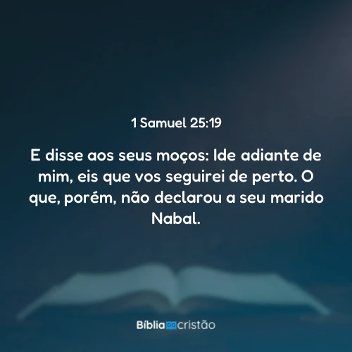 1 Samuel 25:19
