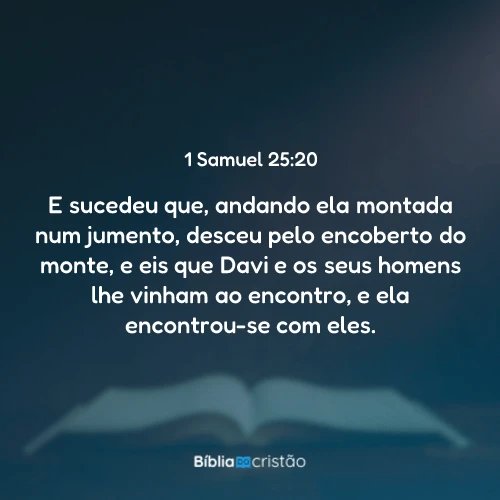 1 Samuel 25:20