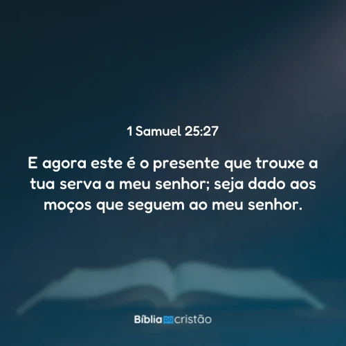 1 Samuel 25:27