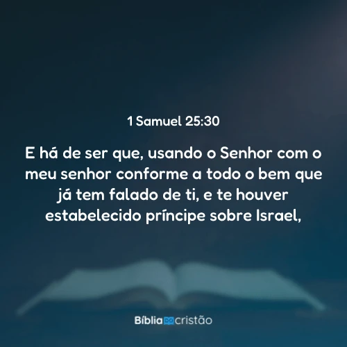 1 Samuel 25:30