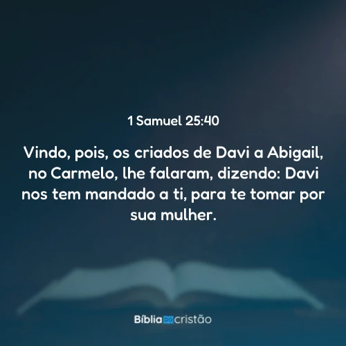 1 Samuel 25:40