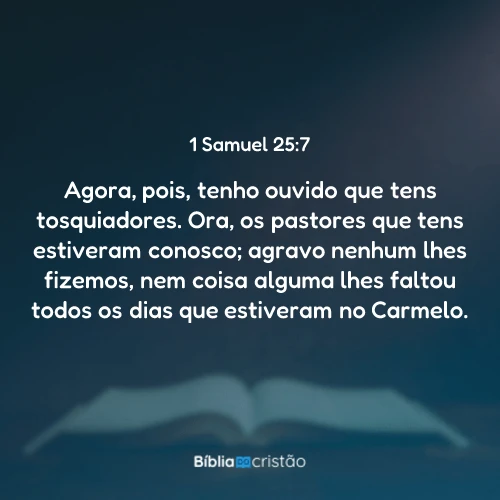 1 Samuel 25:7