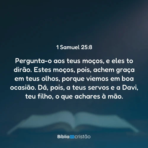 1 Samuel 25:8