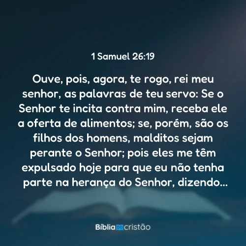 1 Samuel 26:19