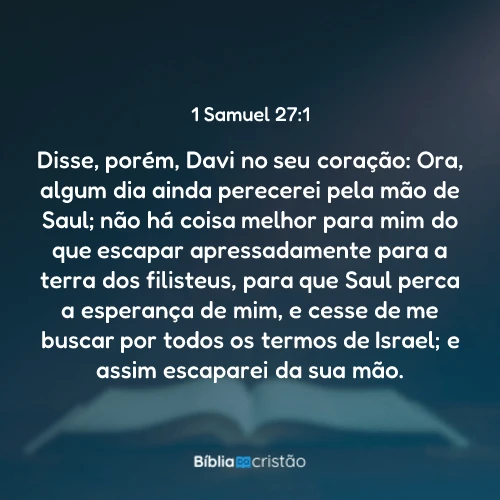 1 Samuel 27:1