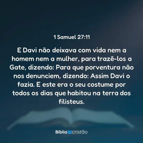 1 Samuel 27:11