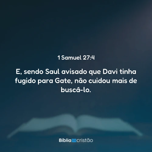 1 Samuel 27:4