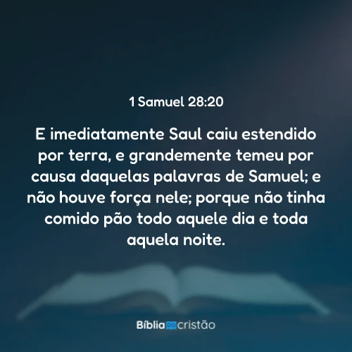 1 Samuel 28:20