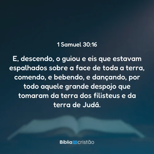 1 Samuel 30:16