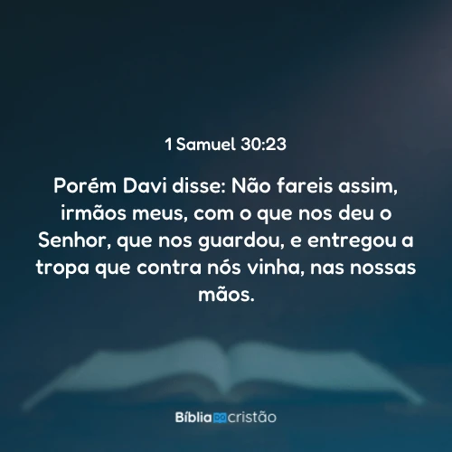1 Samuel 30:23