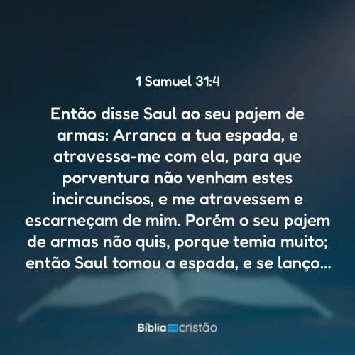 1 Samuel 31:4