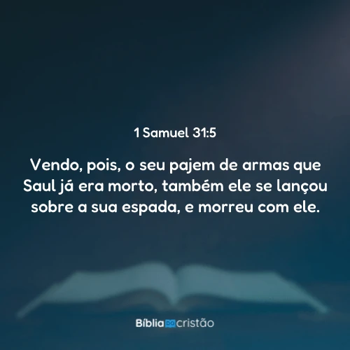 1 Samuel 31:5