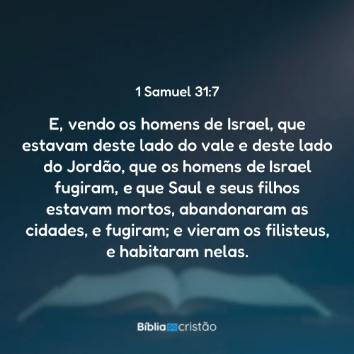 1 Samuel 31:7