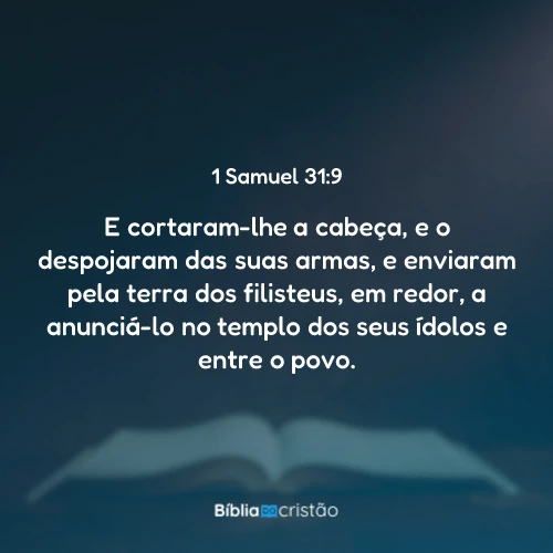 1 Samuel 31:9