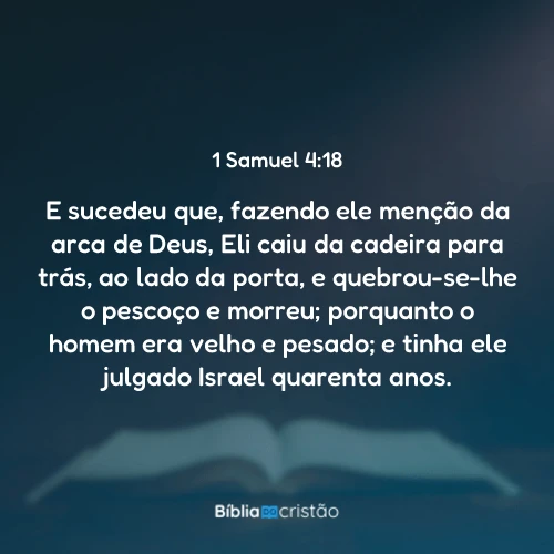 1 Samuel 4:18