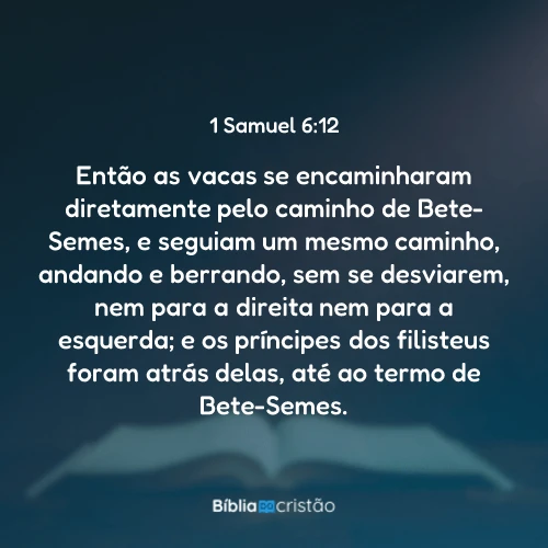 1 Samuel 6:12