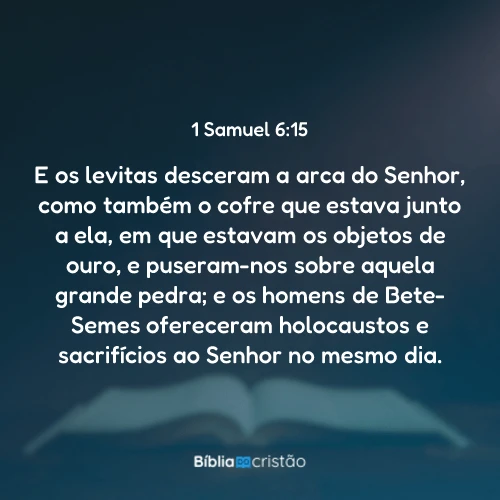 1 Samuel 6:15