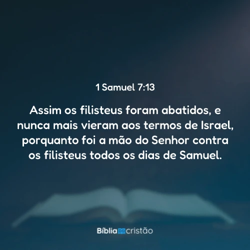 1 Samuel 7:13