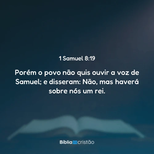 1 Samuel 8:19
