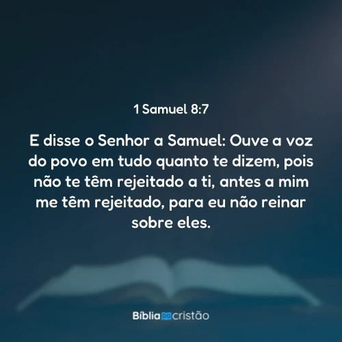 1 Samuel 8:7
