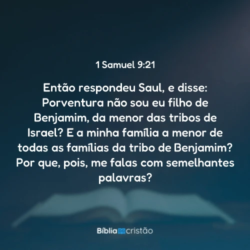 1 Samuel 9:21
