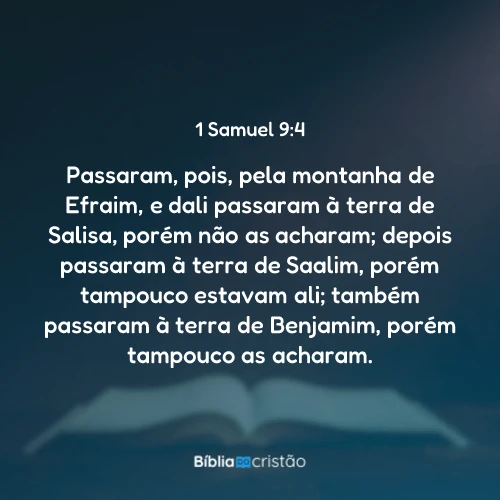 1 Samuel 9:4