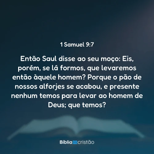 1 Samuel 9:7