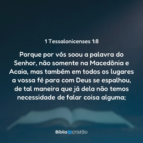 1 Tessalonicenses 1:8