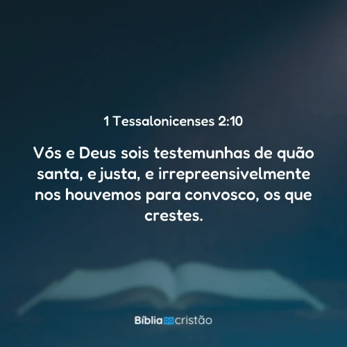 1 Tessalonicenses 2:10