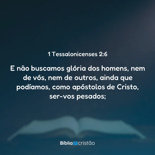 1 Tessalonicenses 2:6