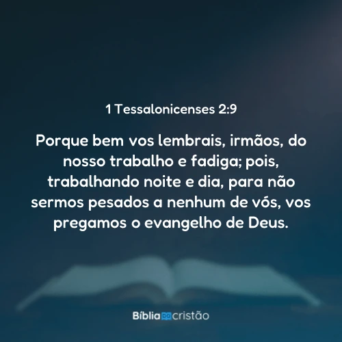 1 Tessalonicenses 2:9