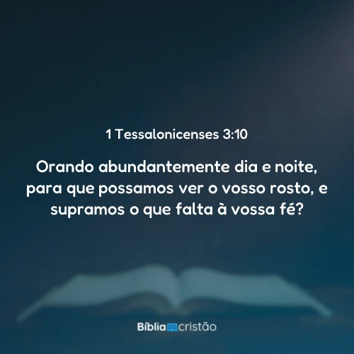1 Tessalonicenses 3:10