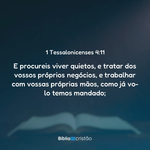 1 Tessalonicenses 4:11