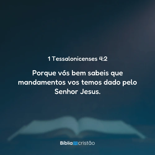 1 Tessalonicenses 4:2