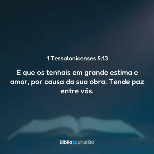 1 Tessalonicenses 5:13