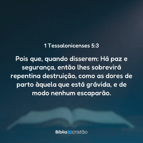 1 Tessalonicenses 5:3