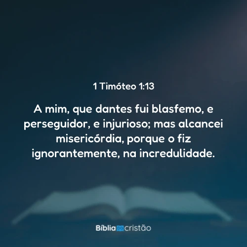1 Timóteo 1:13