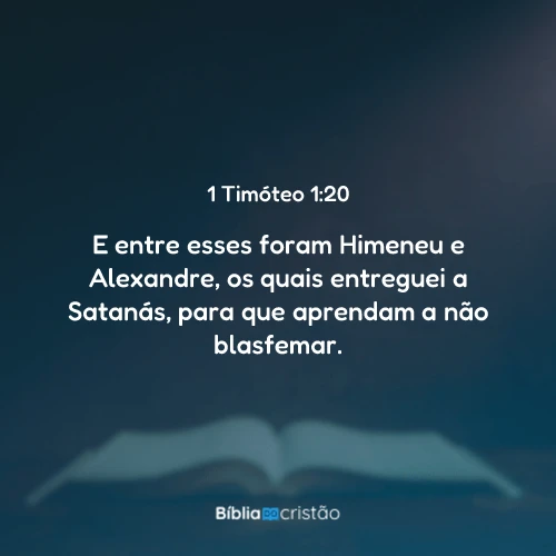 1 Timóteo 1:20