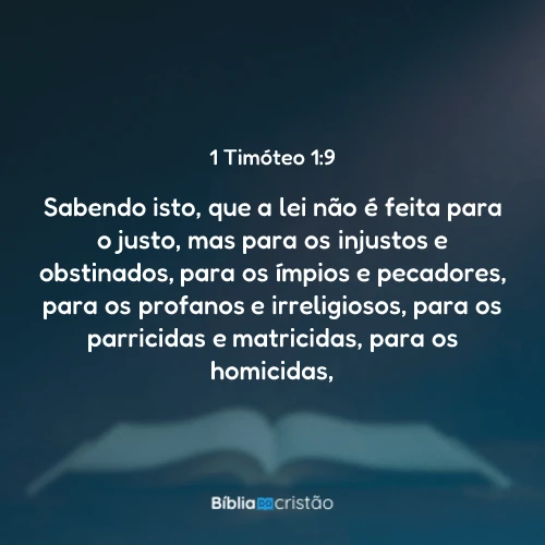 1 Timóteo 1:9