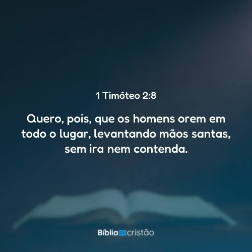 1 Timóteo 2:8