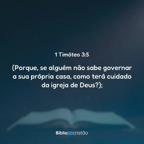 1 Timóteo 3:5