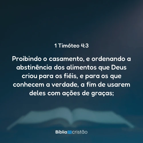 1 Timóteo 4:3