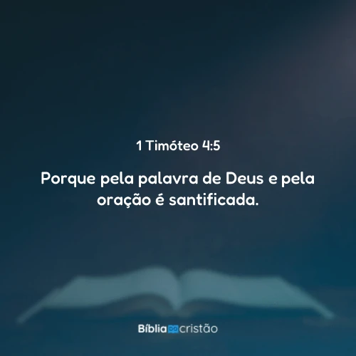 1 Timóteo 4:5