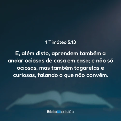 1 Timóteo 5:13