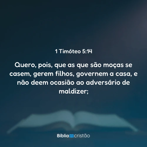1 Timóteo 5:14
