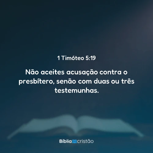 1 Timóteo 5:19