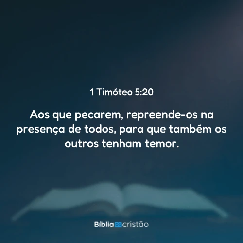 1 Timóteo 5:20