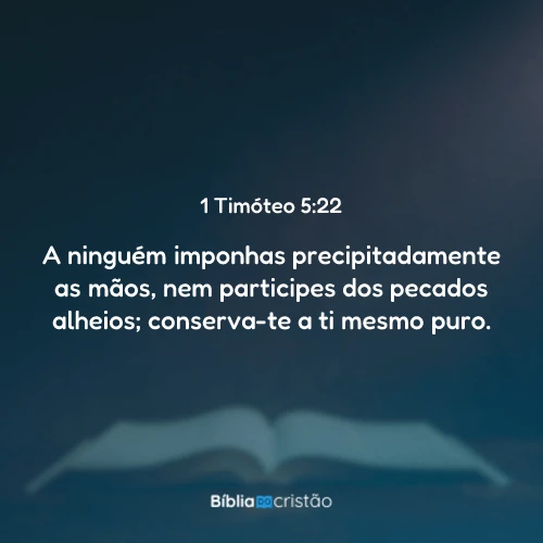 1 Timóteo 5:22