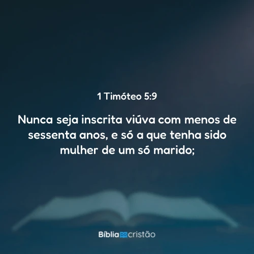 1 Timóteo 5:9