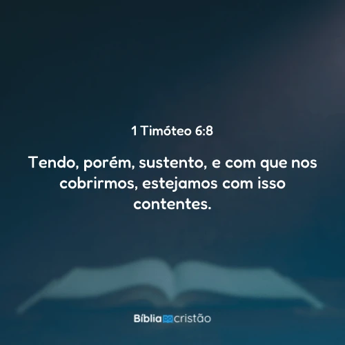 1 Timóteo 6:8